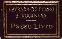 [Passe livre da Estrada de Ferro Sorocabana]