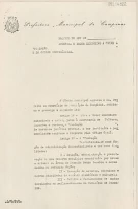 [Projeto de Lei]