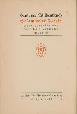 Gesammelte Werke (Band 10)