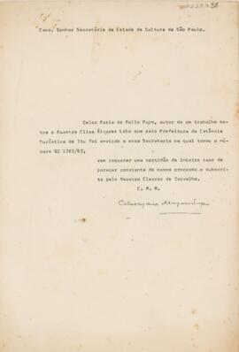 [Carta de pedido de documento]