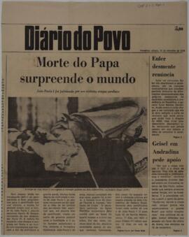 Morte do Papa surpreende o mundo