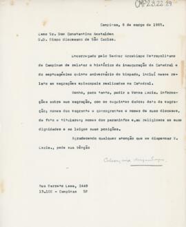 [Carta de pedido de informações]