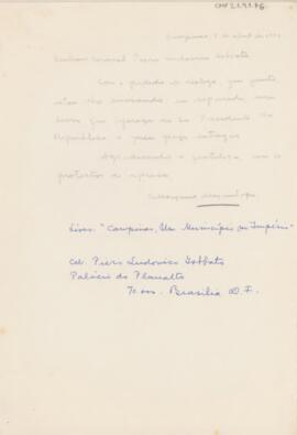[Carta de encaminhamento]
