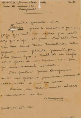 [Carta pessoal]