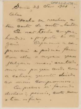 [Carta pessoal]