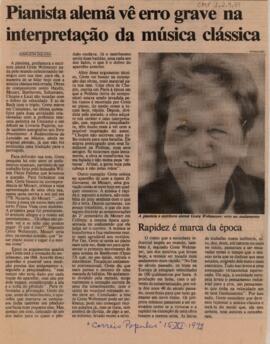 Pianista alemã vê erro grave na interpretação da música clássica