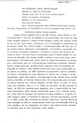 Rua Professora Sophia Velter Salgado