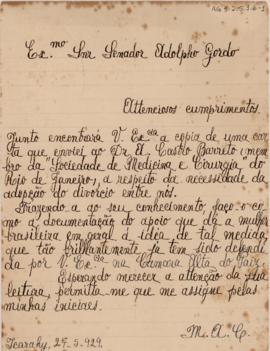 [Carta de apoio]