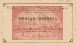 Menção Honrosa