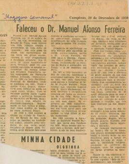 [Nota de falecimento]