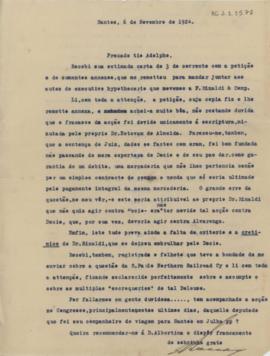 [Carta de confirmação de recebimento de correspondência]