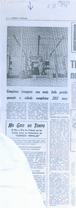 Campinas inaugura seu mais belo prédio quando a cidade completar 202 anos