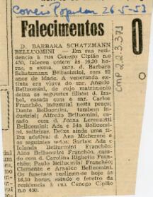 Falecimentos
