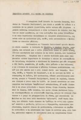 Francisco Quirino e a Gazeta de Campinas