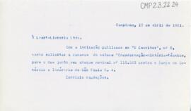 [Carta de pedido de envio de publicação]