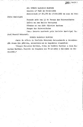 Rua Sergio Zacarias Martini
