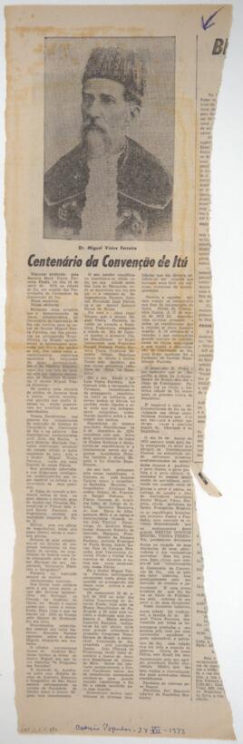Centenário da Convenção de Itú