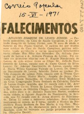 Falecimentos