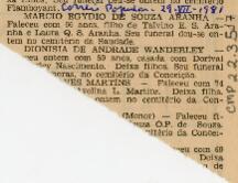 [Obituário de Marcio Egydio de Souza Aranha]