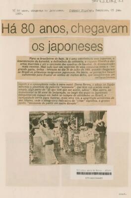 Há 80 anos, chegavam os japoneses