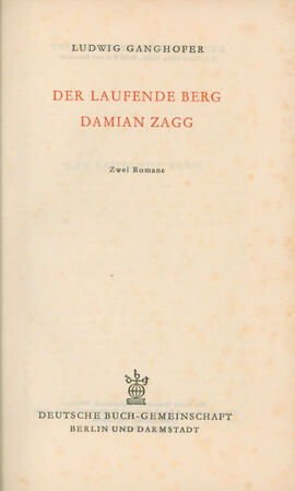 Der Laufende Berg / Damian Zagg