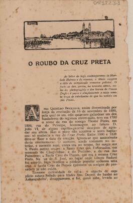 O Roubo da Cruz Preta