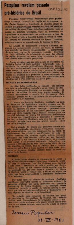 Pesquisas revelam passado pré-histórico do Brasil