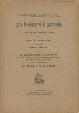 Carta testemunhável de Araraquara