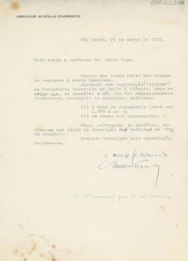 [Carta de pedido de informação]