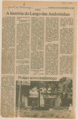 A história do Largo das Andorinhas