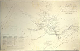 Mappa Geral das Estradas de Ferro em trafego no territorio do Estado de São Paulo