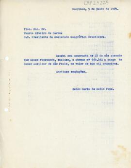 [Carta de aviso de recebimento]