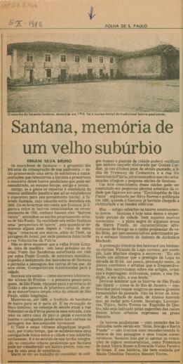 Santana, memória de um velho subúrbio