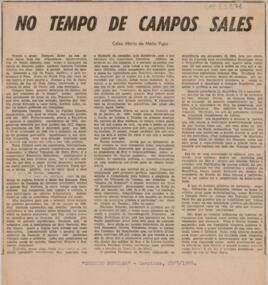 No tempo de Campos Sales
