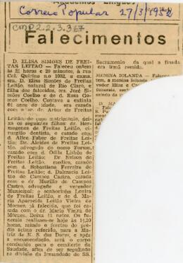Falecimentos
