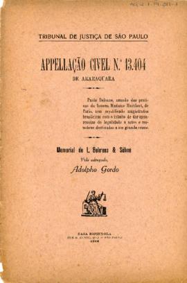 Apellação Civel n. 13.404