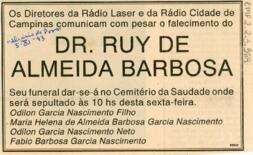 [Obituário de Ruy de Almeida Barbosa]