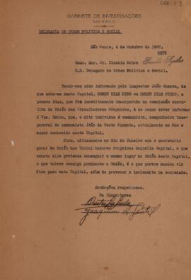 [Carta de apresentação de caso]