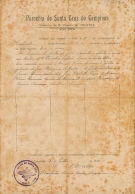 [Certidão de Batismo]