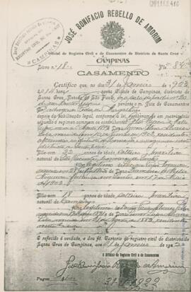 [Certidão de Casamento]