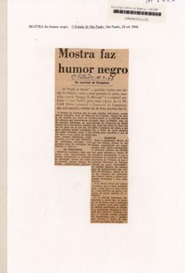Mostra faz humor negro