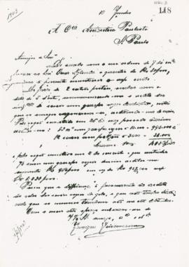 [Carta de Henrique Hüsemann a Companhia Antártica Paulista]