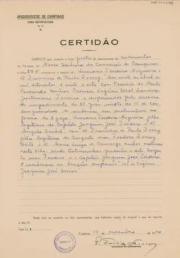 [Certidão de casamento]