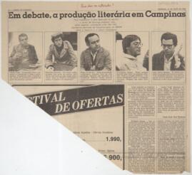 Em debate, a produção literária em Campinas