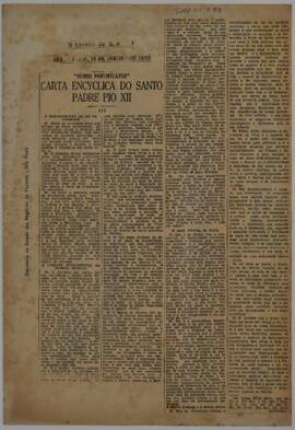 Carta Encyclica do Santo Padre Pio XII