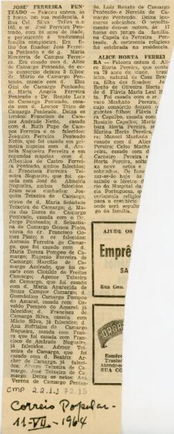 [Nota de falecimento]