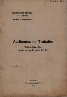 Accidentes no Trabalho