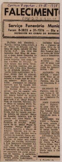 [Nota de falecimento]