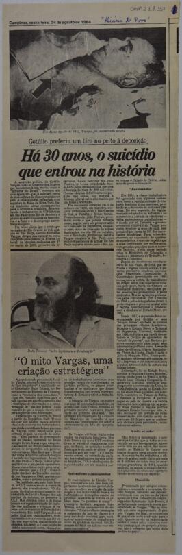 Há 30 anos, o suicídio que entrou na história