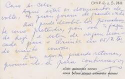 [Cartão de devolução de documentos]